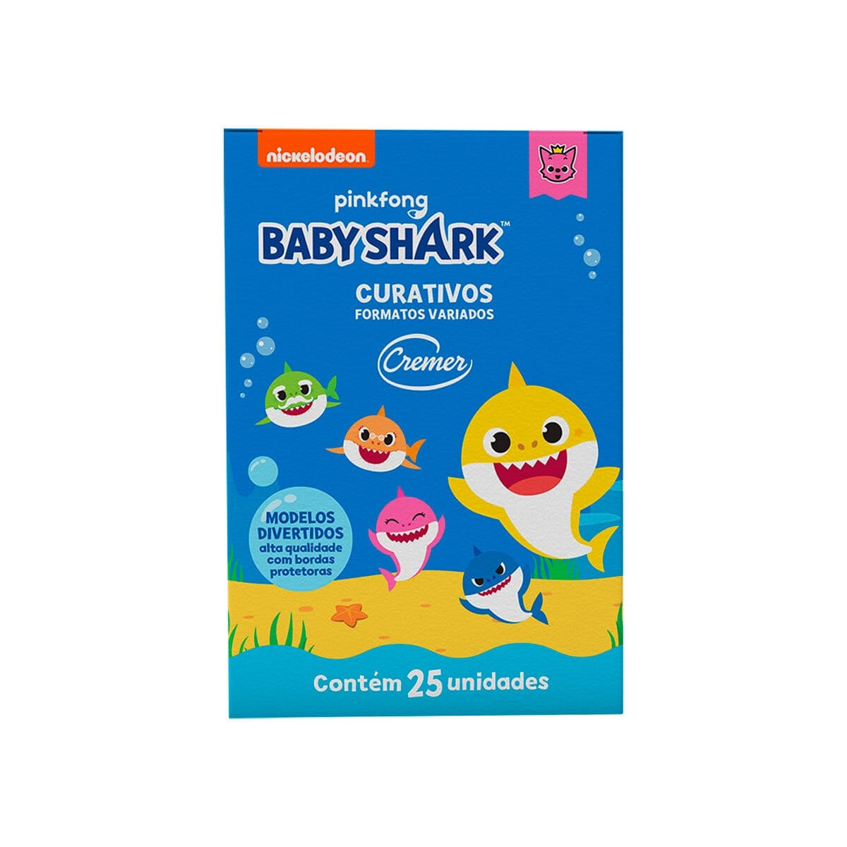 Imagem do produto CURATIVO CREMER BABY SHARK COM 25 UNIDADES
