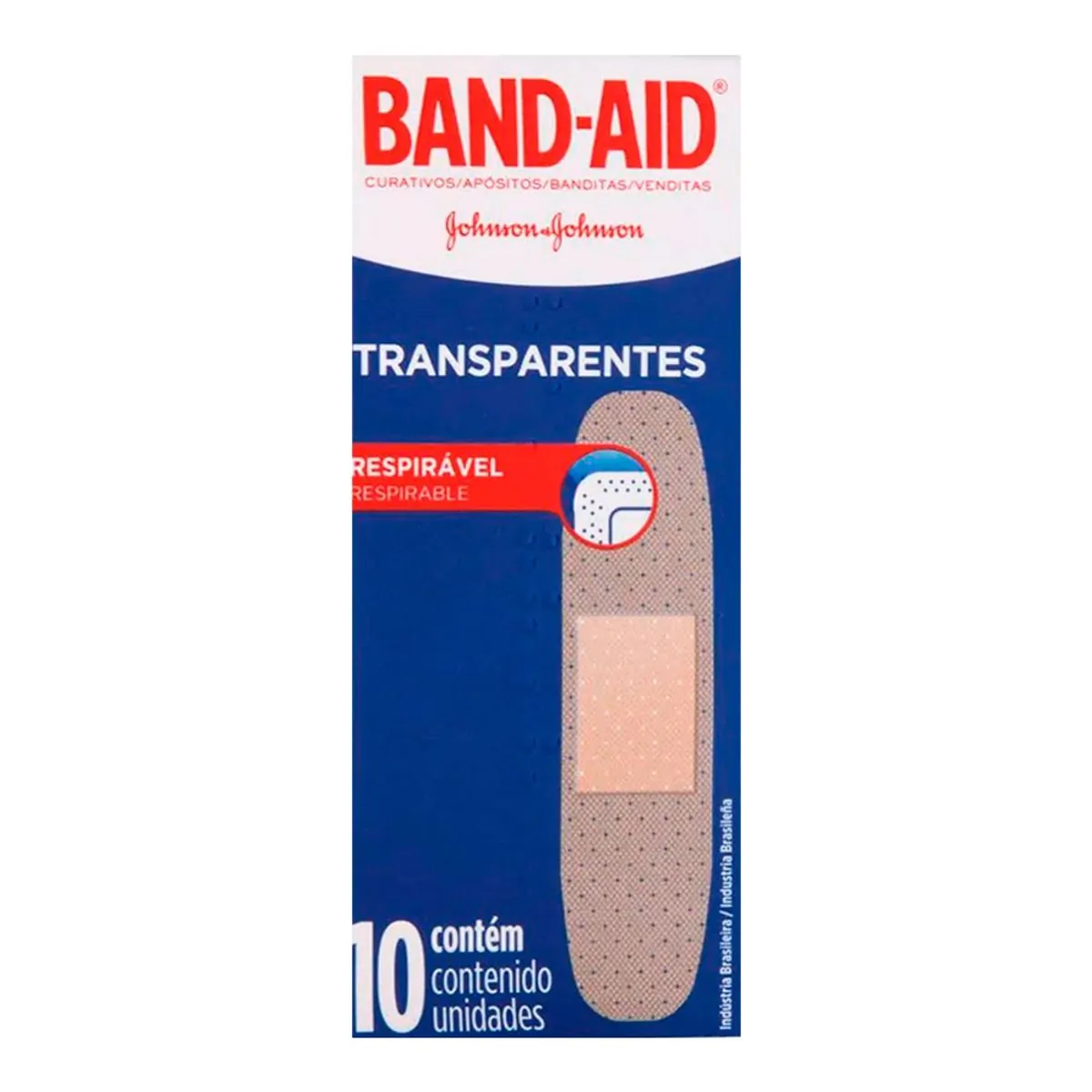 Imagem do produto CURATIVO TRANSPARENTE BAND AID COM 10 UNIDADES