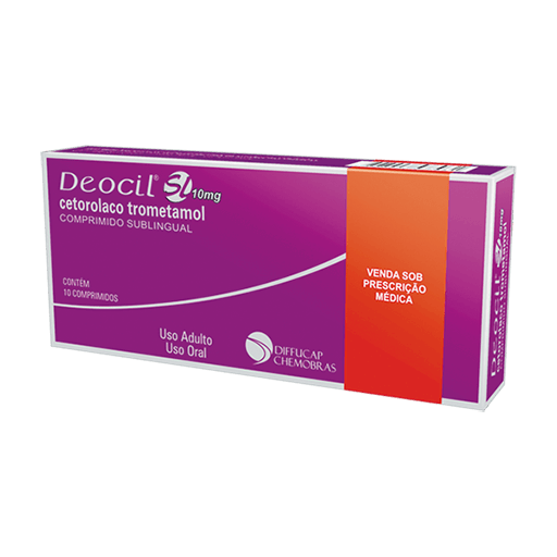 Imagem do produto DEOCIL SL 10MG CAIXA COM 10 COMPRIMIDOS