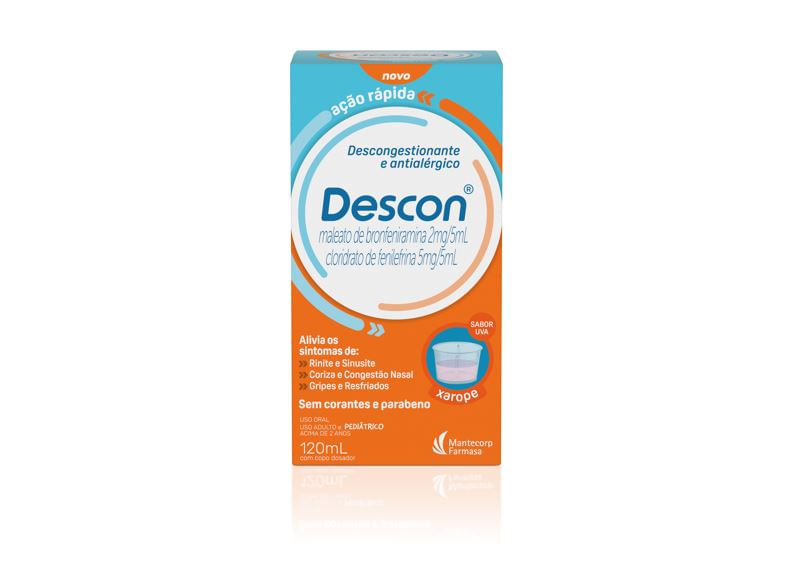 DESCON XAROPE FRASCO COM 120ML