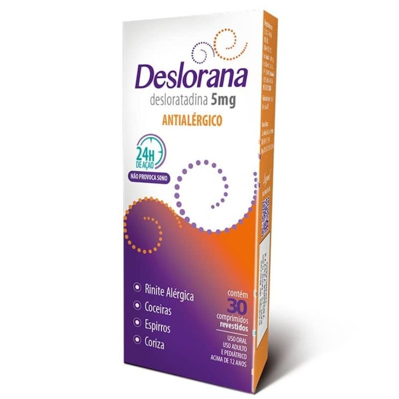 Imagem do produto DESLORANA 5MG CAIXA COM 30 COMPRIMIDOS REVESTIDOS