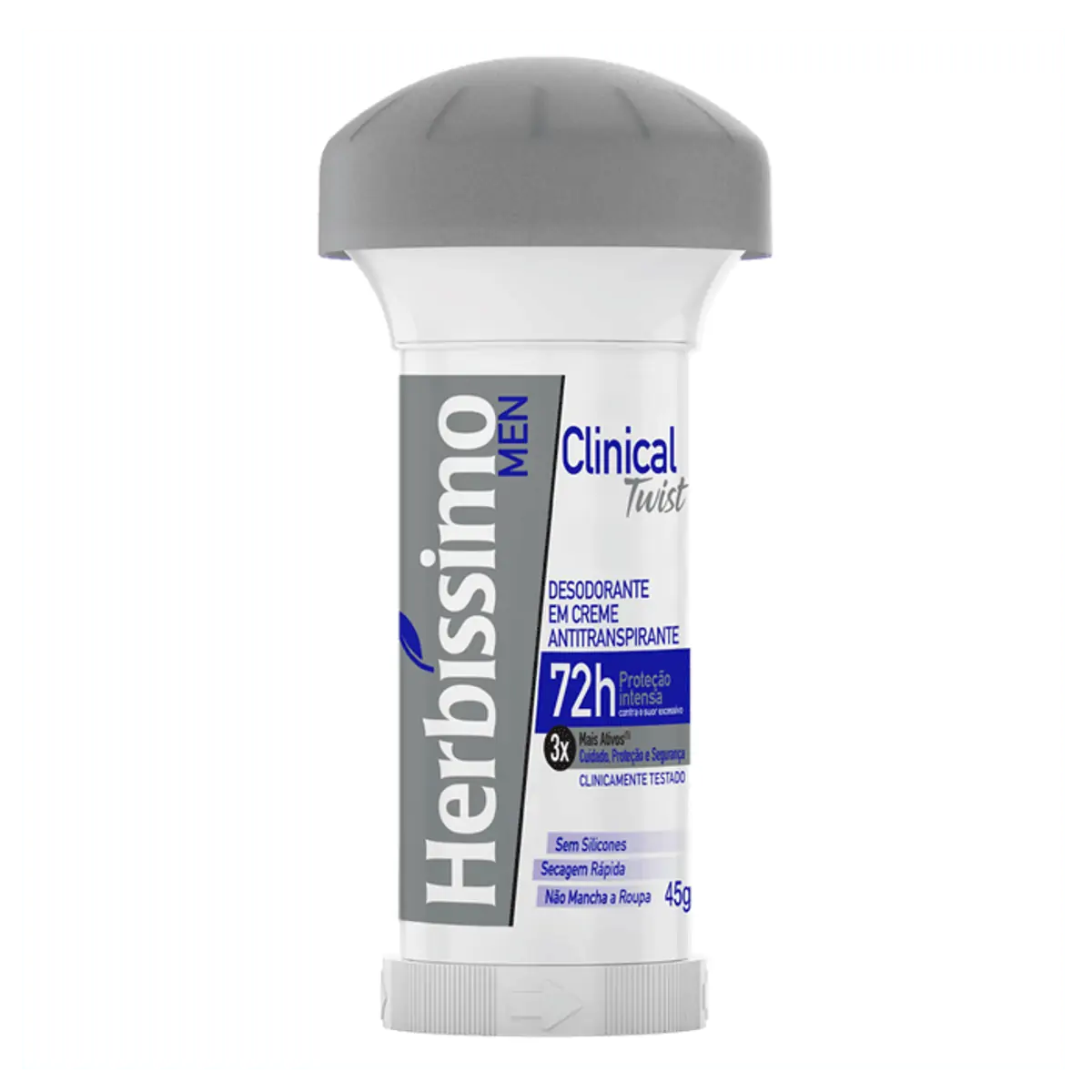 Imagem do produto DESODORANTE CREME HERBISSIMO TWIST CLINICAL AZUL 45G