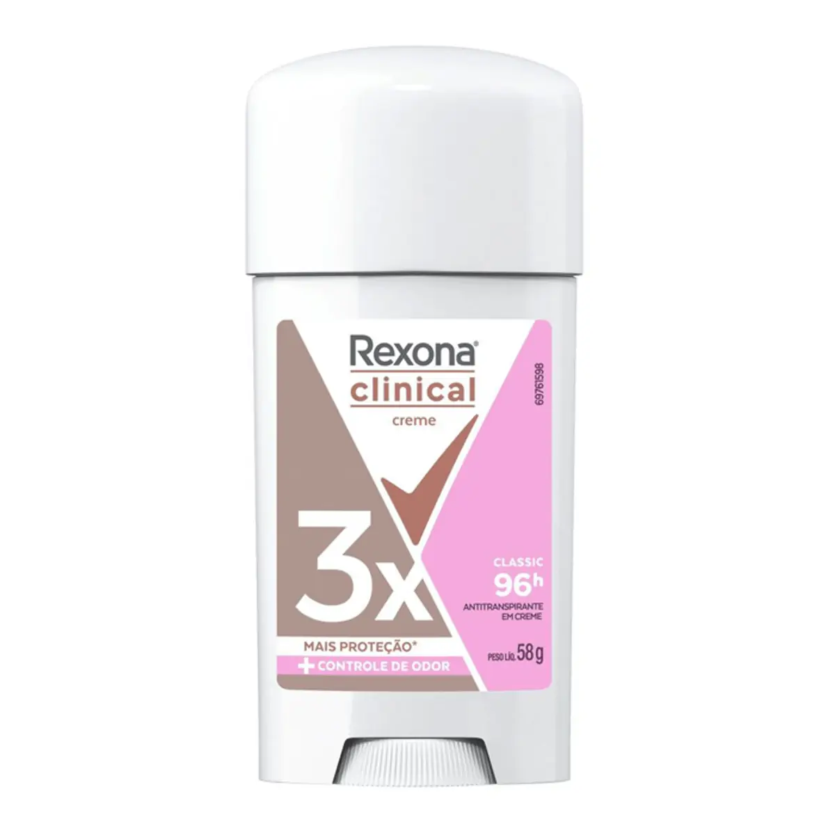 Imagem do produto DESODORANTE CREME REXONA WOMEN CLINICAL CLASSIC 96H 58G