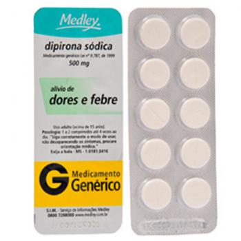 Imagem do produto DIPIRONA MONOIDRATADA 500MG MEDLEY GENERICO CAIXA COM 240 COMPRIMIDOS