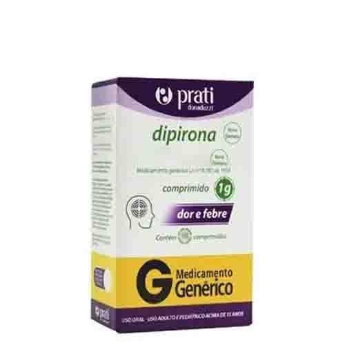 Imagem do produto DIPIRONA SODICA 1000MG PRATI DONADUZZI GENERICO CAIXA COM 80 COMPRIMIDOS