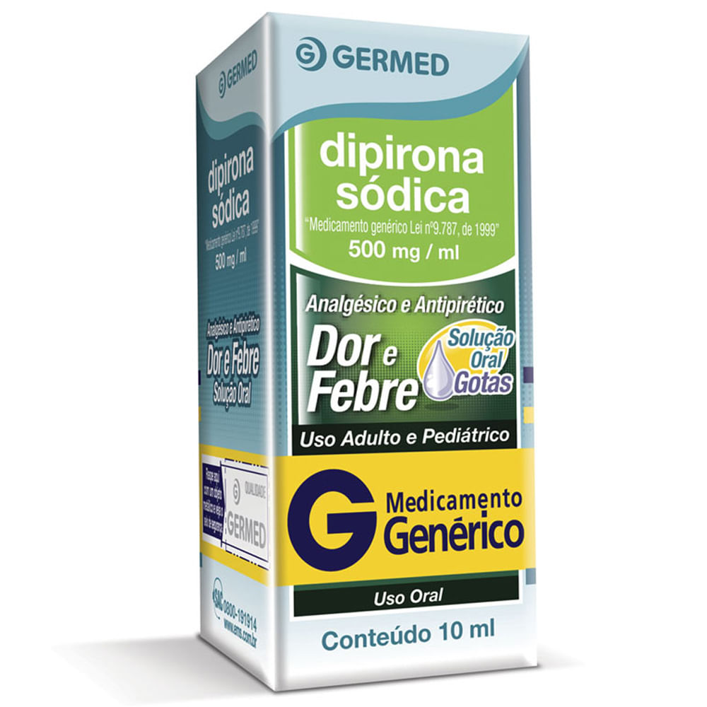 Imagem do produto DIPIRONA SODICA GERMED GENERICOS FRASCO GOTAS COM 10ML