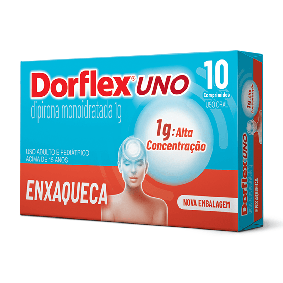 Imagem do produto DORFLEX UNO 1G CAIXA COM 10 COMPRIMIDOS