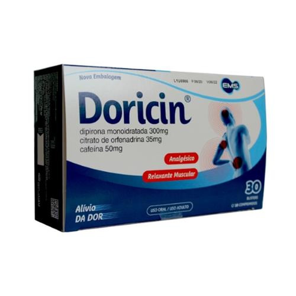 Imagem do produto DORICIN CAIXA COM 30 BLOCOS DE 10 COMPRIMIDOS