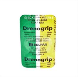 Imagem do produto DRENOGRIP 500MG+30MG+2MG CAIXA COM 120 COMPRIMIDOS