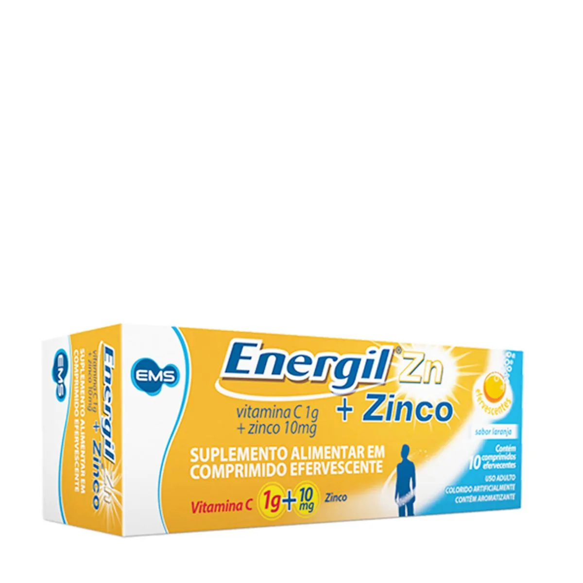 Imagem do produto ENERGIL C ZINCO 1G+10MG COM 10 COMPRIMIDOS EFERVESCENTES
