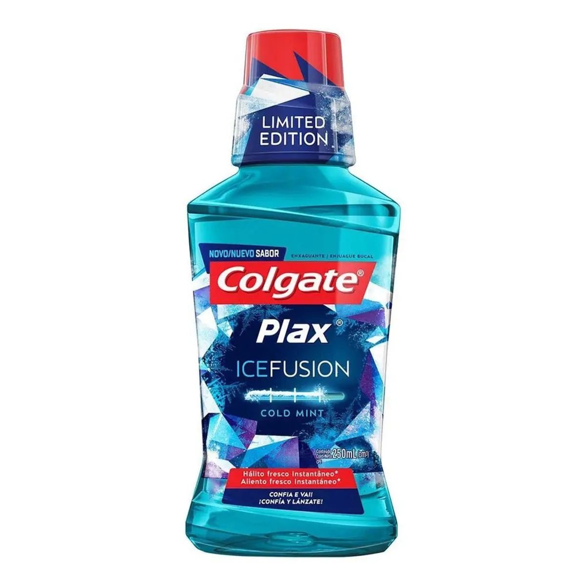 Imagem do produto ENXAGUANTE BUCAL COLGATE PLAX ICE INFINITY SEM ALCOOL 180ML