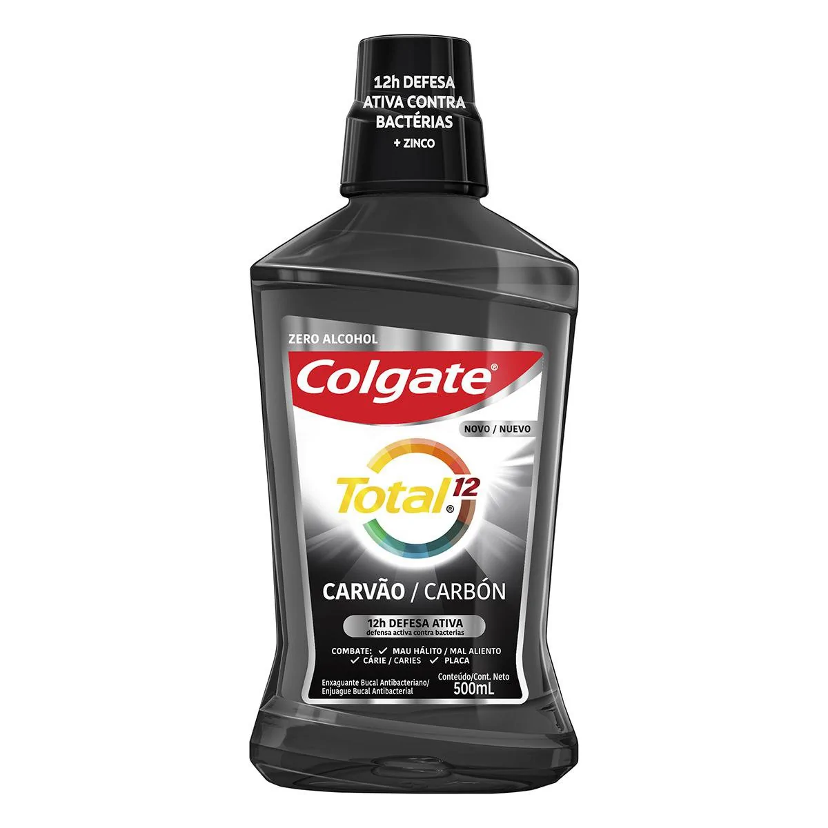 Imagem do produto ENXAGUANTE BUCAL COLGATE TOTAL 12 CARVAO ATIVADO 500ML