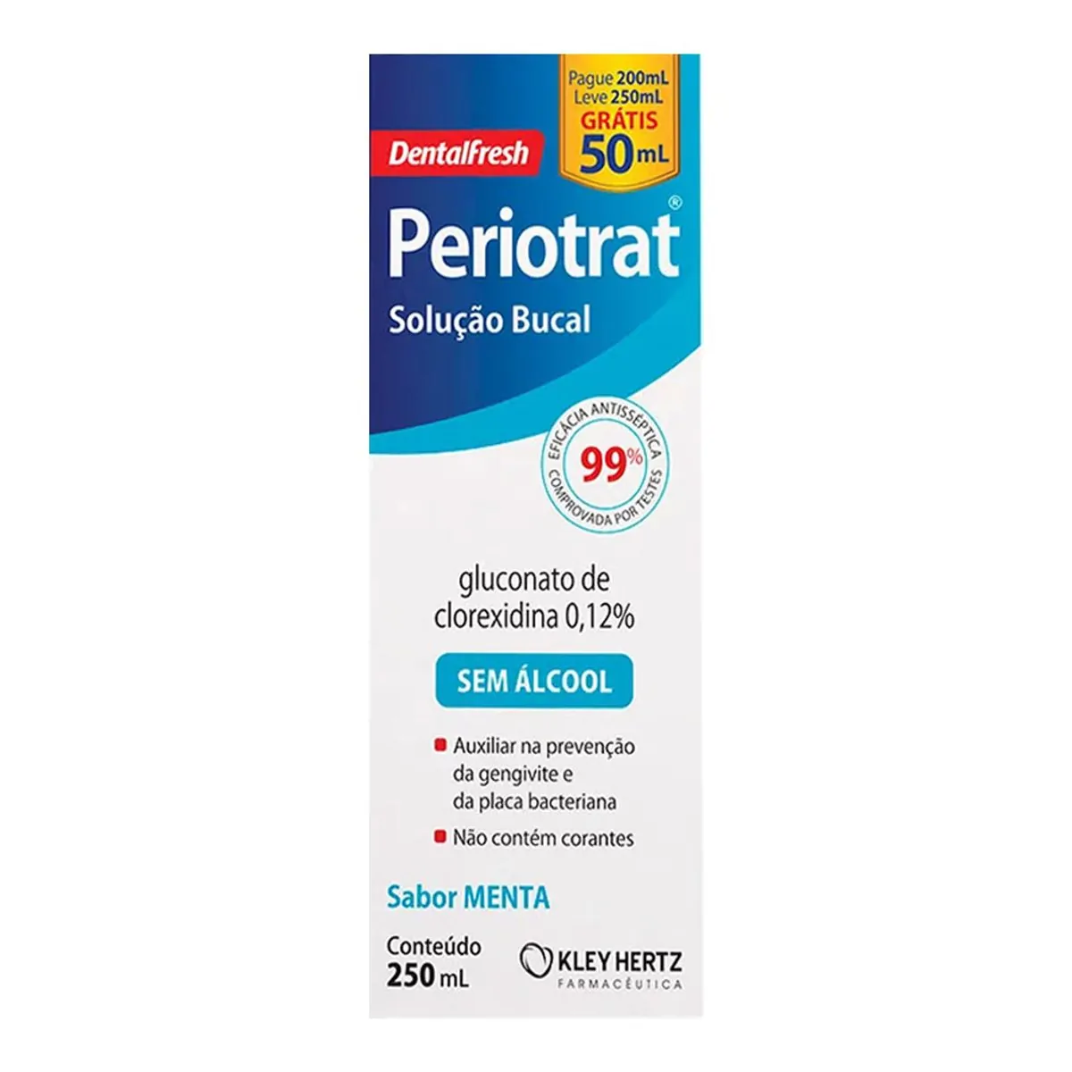 Imagem principal de ENXAGUANTE BUCAL DENTALFRESH PERIOTRAT SEM ALCOOL 250ML