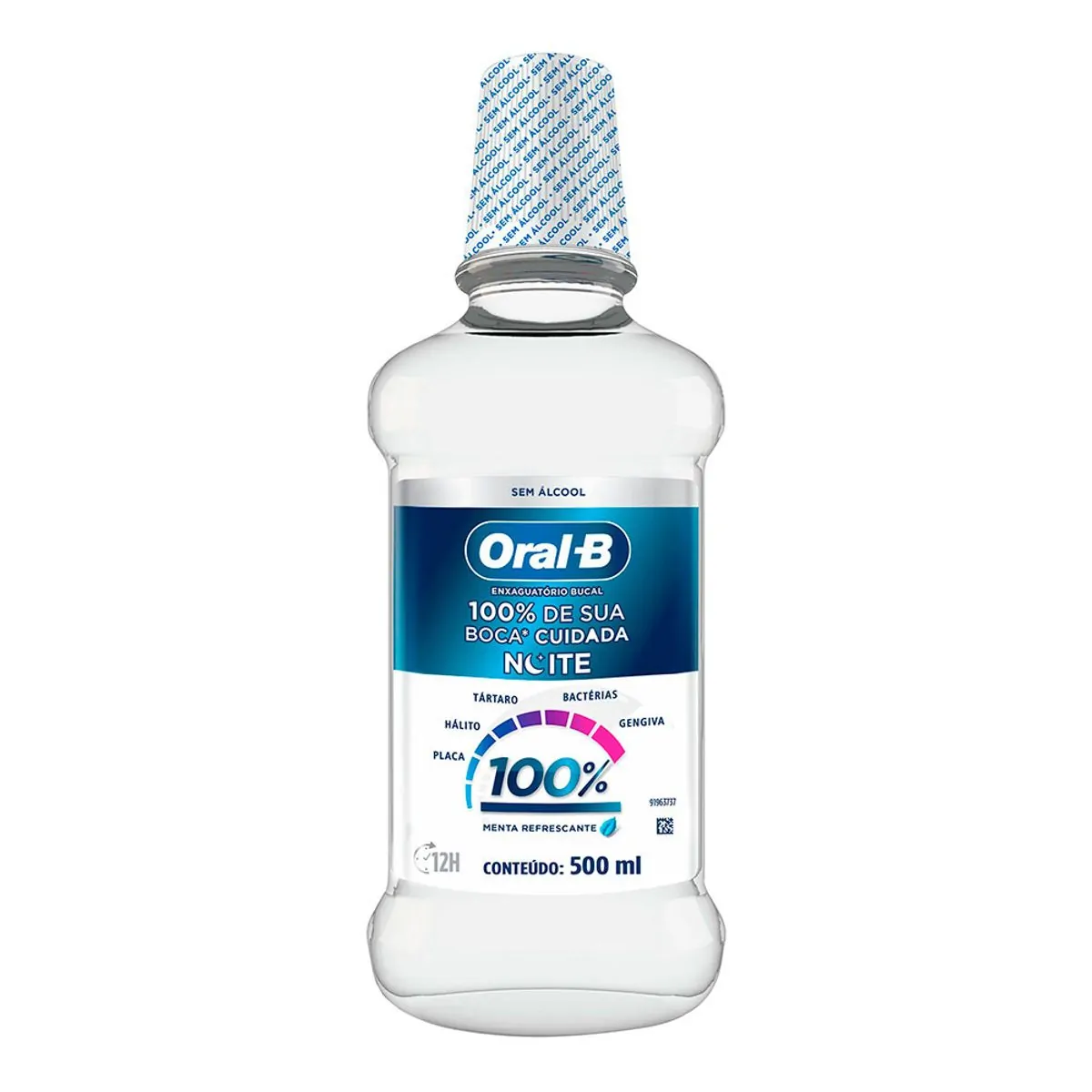 Imagem do produto ENXAGUANTE BUCAL ORAL B 100% CUIDADO NOTURNO 500ML
