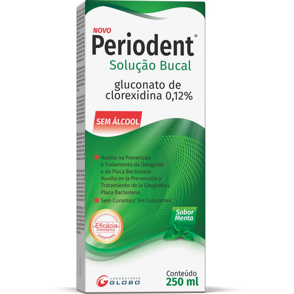 Imagem do produto ENXAGUANTE BUCAL PERIODENT SEM ALCOOL 250ML