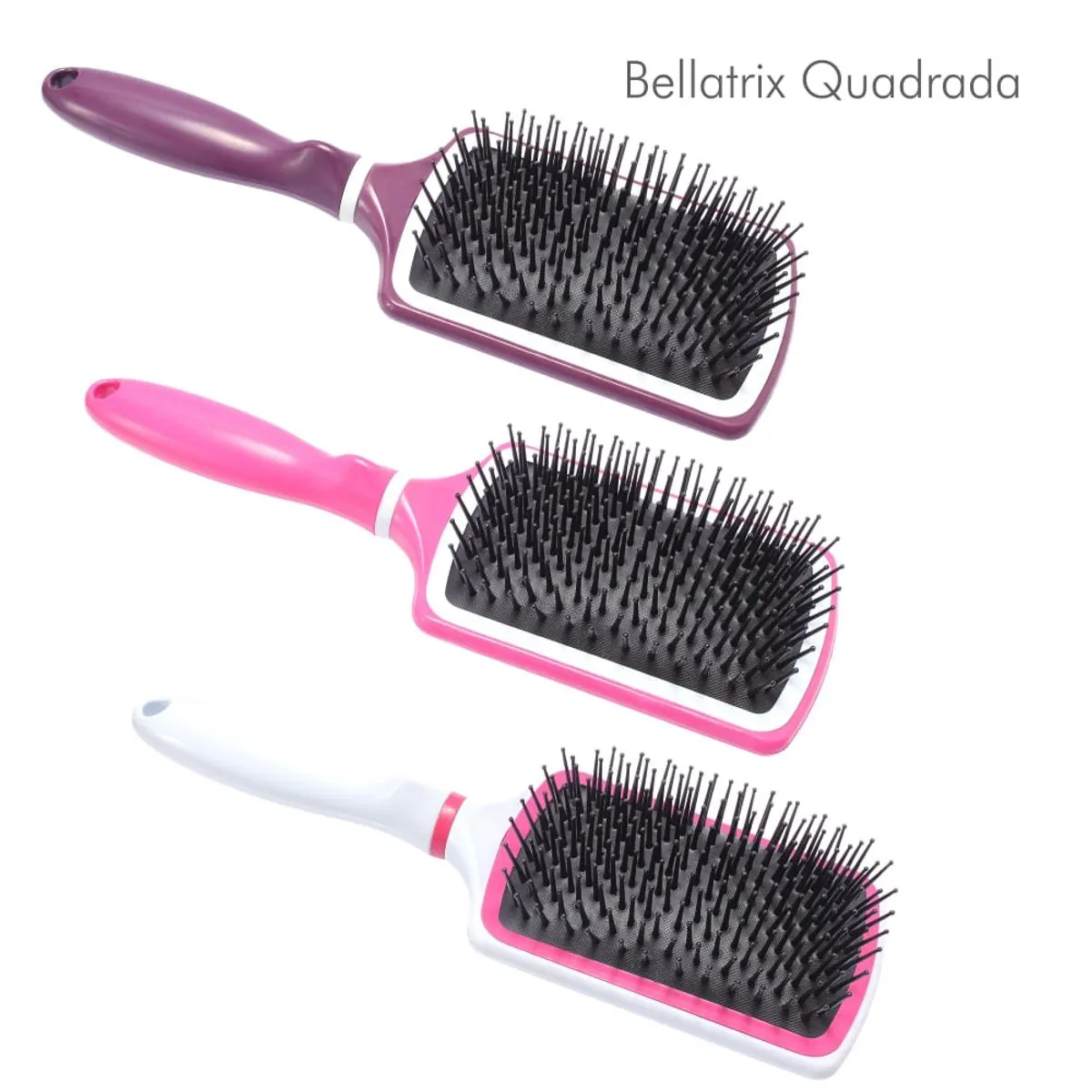 Imagem do produto ESCOVA DE CABELO BELLATRIX RAQUETE QUADRADA