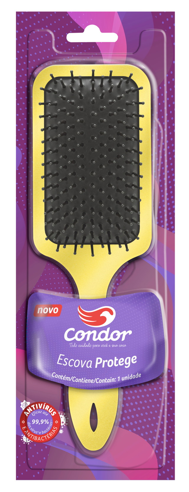 Imagem do produto ESCOVA DE CABELO CONDOR RAQUETE PROTEGE
