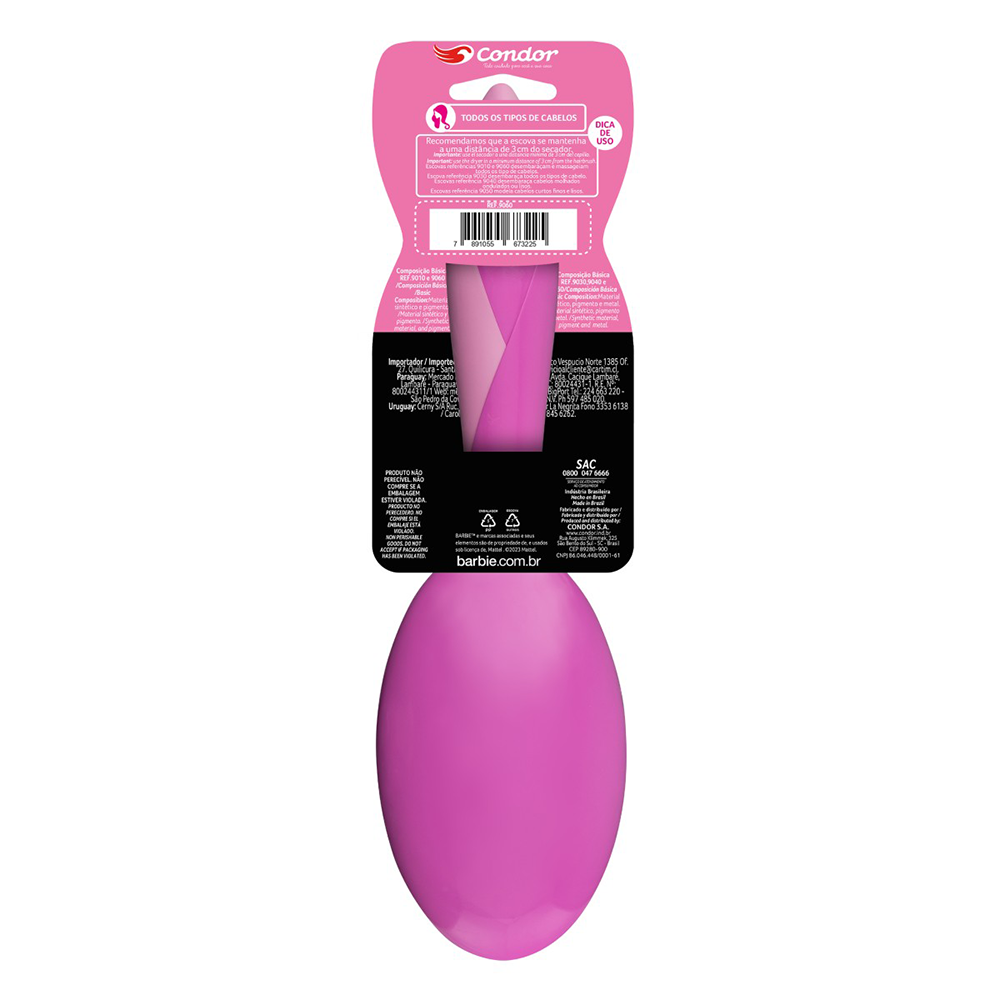 Imagem do produto ESCOVA DE CABELO OVAL COLLAB BARBIE