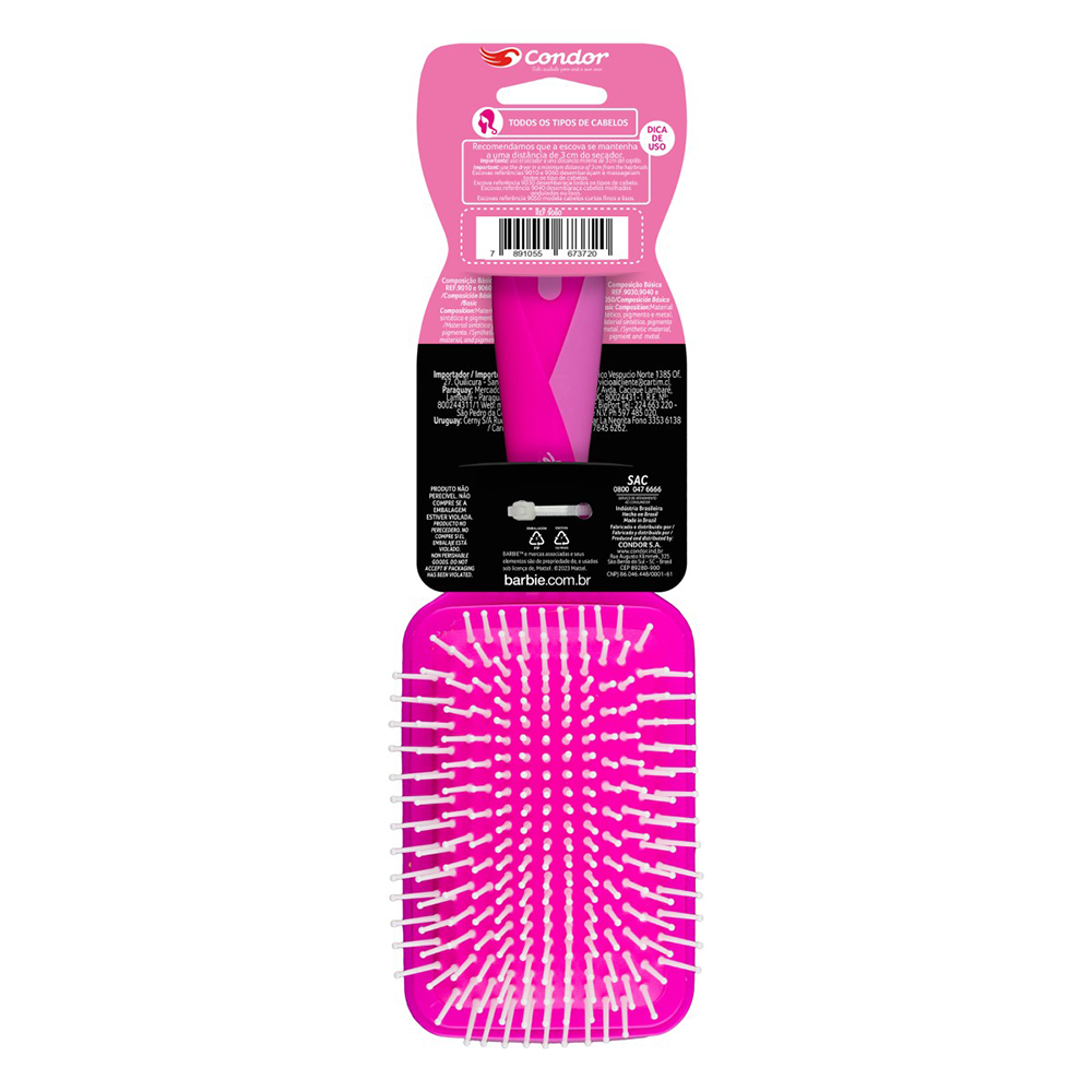 Imagem do produto ESCOVA DE CABELO RAQUETE COLLAB BARBIE
