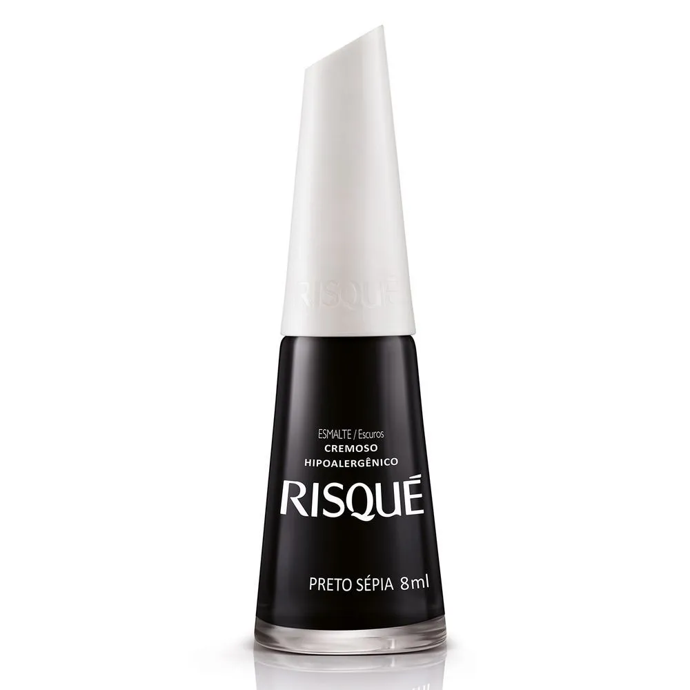 Imagem do produto ESMALTE CREMOSO RISQUE ULTRA PRETO SEPIA