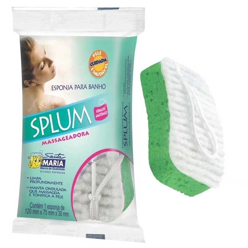Imagem do produto ESPONJA DE BANHO SPLUM MASSAGEADORA E ESFOLIANTE