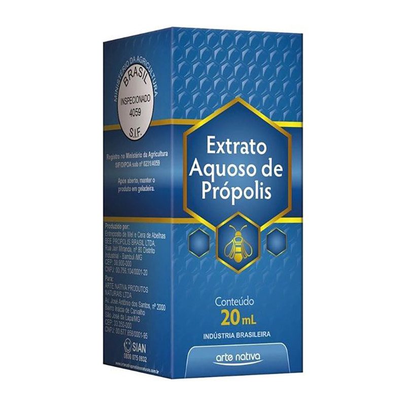 Imagem do produto EXTRATO AQUOSO DE PROPOLIS ARTE NATIVA 20ML