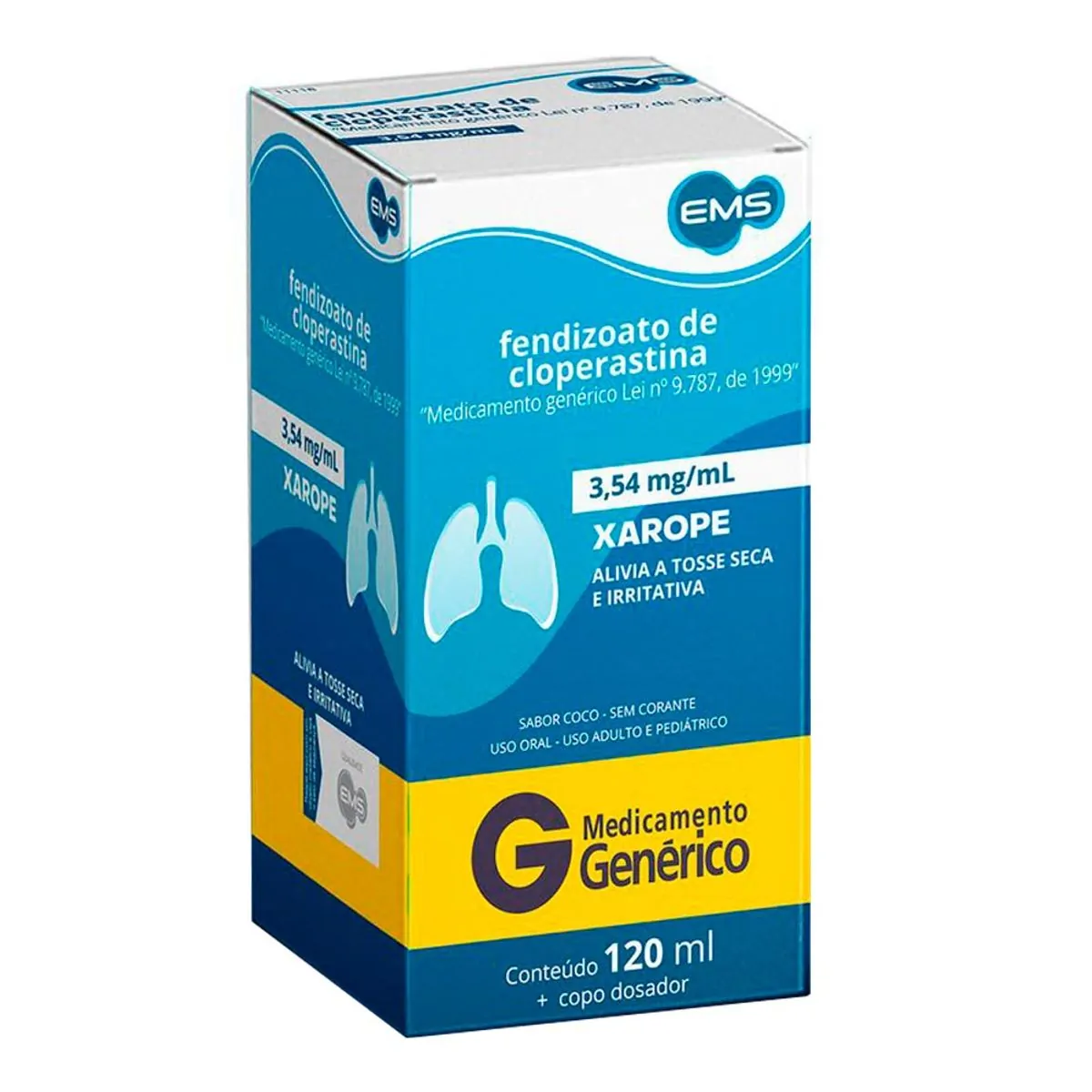 Imagem do produto FEND CLOPERASTINA 3,54MG/ML EMS GENERICO XAROPE FRASCO COM 120ML