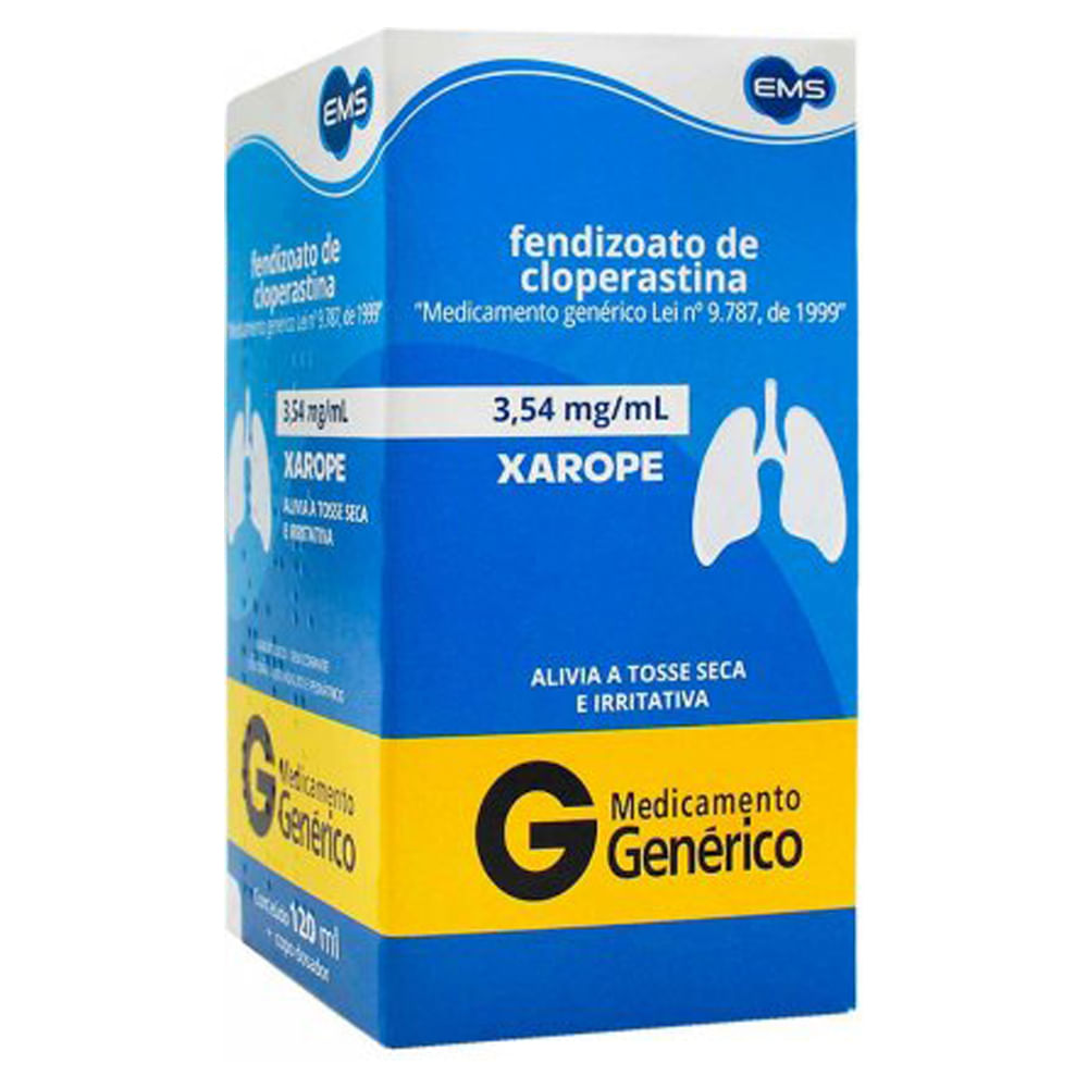 Thumbnail de FEND CLOPERASTINA 3,54MG/ML EMS GENERICO XAROPE FRASCO COM 120ML
