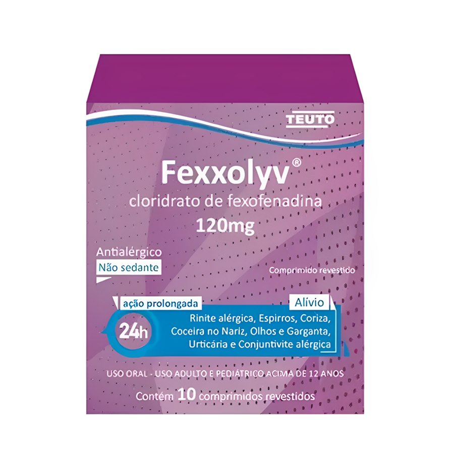 Imagem do produto FEXXOLYV 120MG TEUTO CAIXA COM 10 COMPRIMIDOS REVESTIDOS
