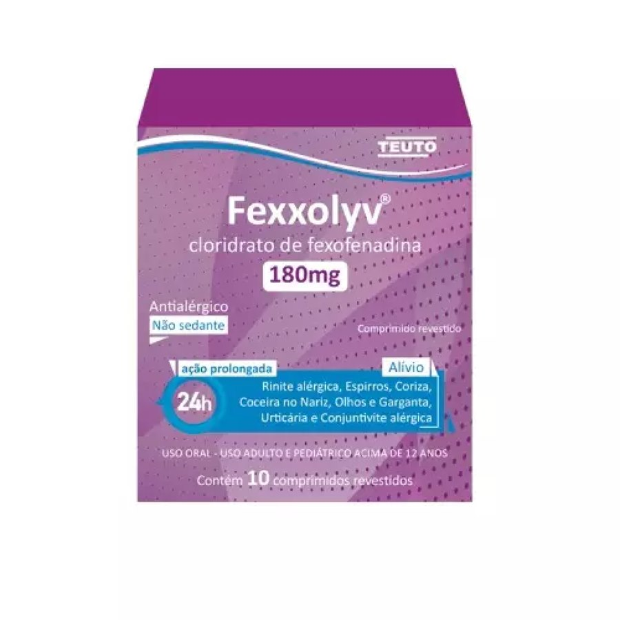 Imagem do produto FEXXOLYV 180MG TEUTO CAIXA COM 10 COMPRIMIDOS REVESTIDOS