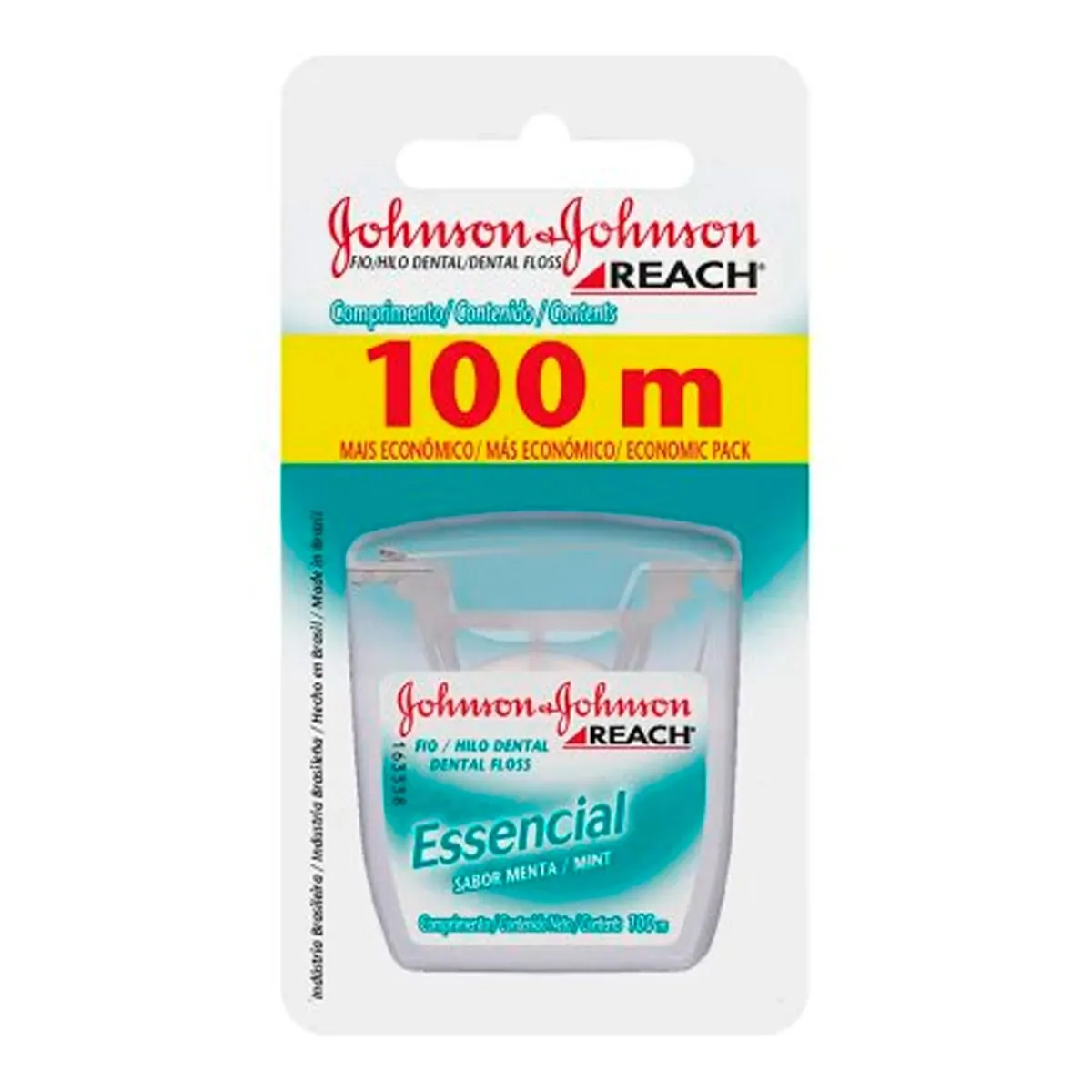 Imagem do produto FIO DENTAL JOHNSON E JOHNSON REACH ESSENCIAL MENTA 100M