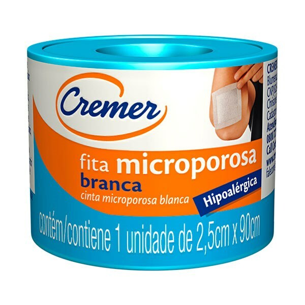 Imagem do produto FITA MICROPOROSA CREMER BRANCA 2,5CM X 90CM