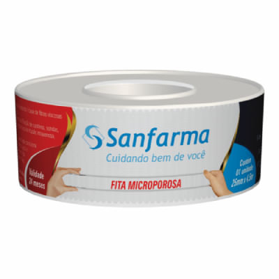 Imagem do produto FITA MICROPOROSA SANFARMA 25MM X 4,5M
