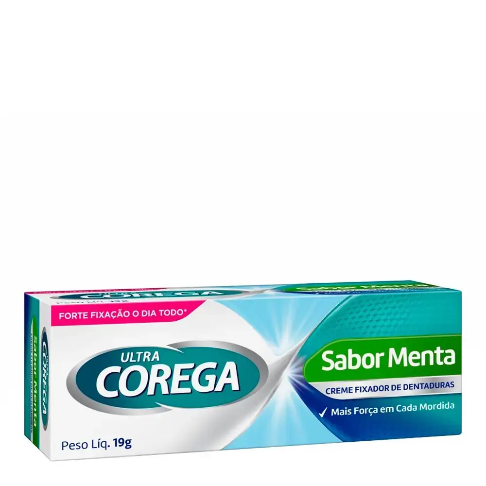 Imagem do produto FIXADOR DE DENTADURA COREGA ULTRA CREME MENTA 19G
