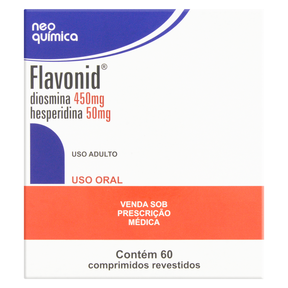 Imagem do produto FLAVONID 450MG+50MG NEO QUIMICA CAIXA COM 60 COMPRIMIDOS REVESTIDOS