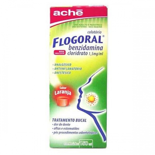 Imagem do produto FLOGORAL COLUTORIO SABOR LARANJA 150ML COM COPO MEDIDA