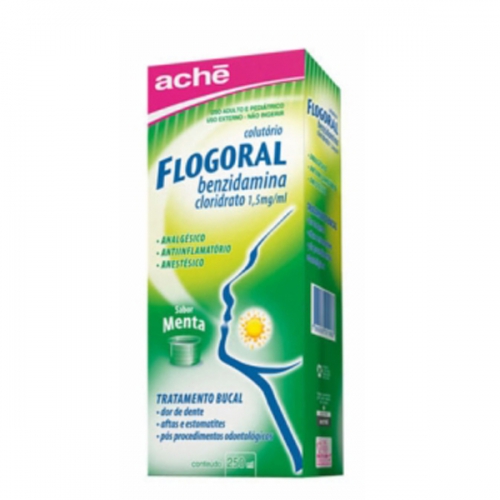 Imagem do produto FLOGORAL COLUTORIO SABOR MENTA 250ML COM COPO MEDIDA