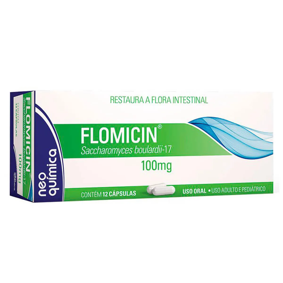 Imagem do produto FLOMICIN 100MG NEO QUIMICA FRASCO COM 12 CAPSULAS