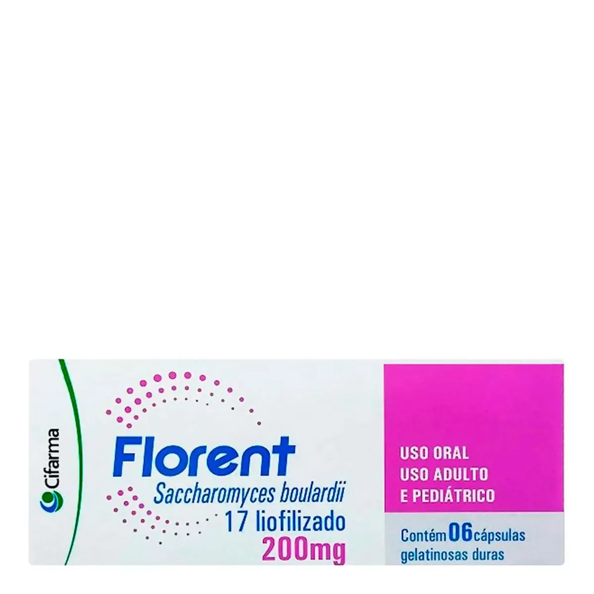 Thumbnail de FLORENT 200MG CIFARMA COM 6 CAPSULAS