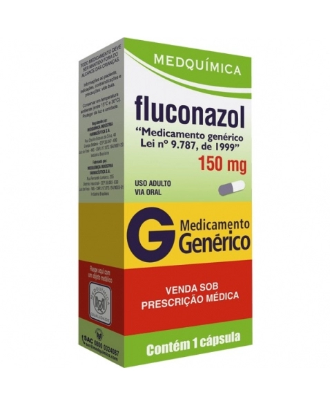 Thumbnail de FLUCONAZOL 150MG MEDQUIMICA BLISTER COM 1 COMPRIMIDO