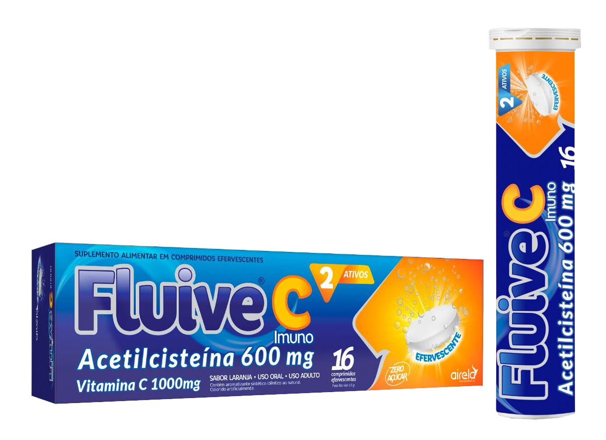 Imagem do produto FLUIVE C IMUNO EFERVESCENTE COM 16 COMPRIMIDOS