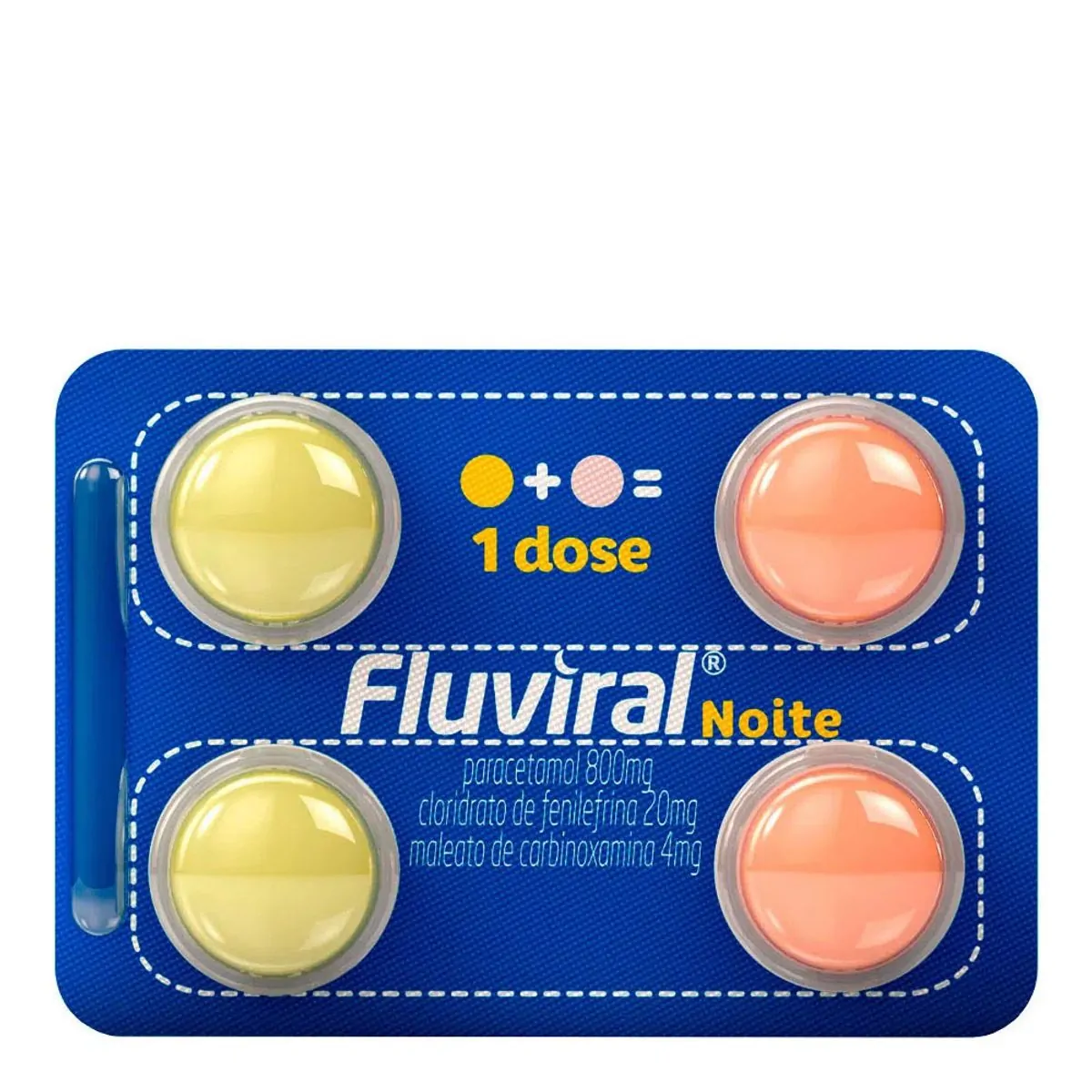 Imagem do produto FLUVIRAL NOITE 400MG+20MG E 400MG+4MG CAIXA COM 10+10 COMPRIMIDOS
