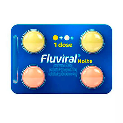 Thumbnail de FLUVIRAL NOITE 400MG+20MG E 400MG+4MG CAIXA COM 10+10 COMPRIMIDOS