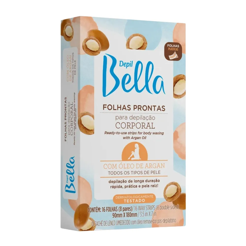 Imagem do produto FOLHAS DEPILATORIAS CORPORAIS DEPILBELLA ARGAN