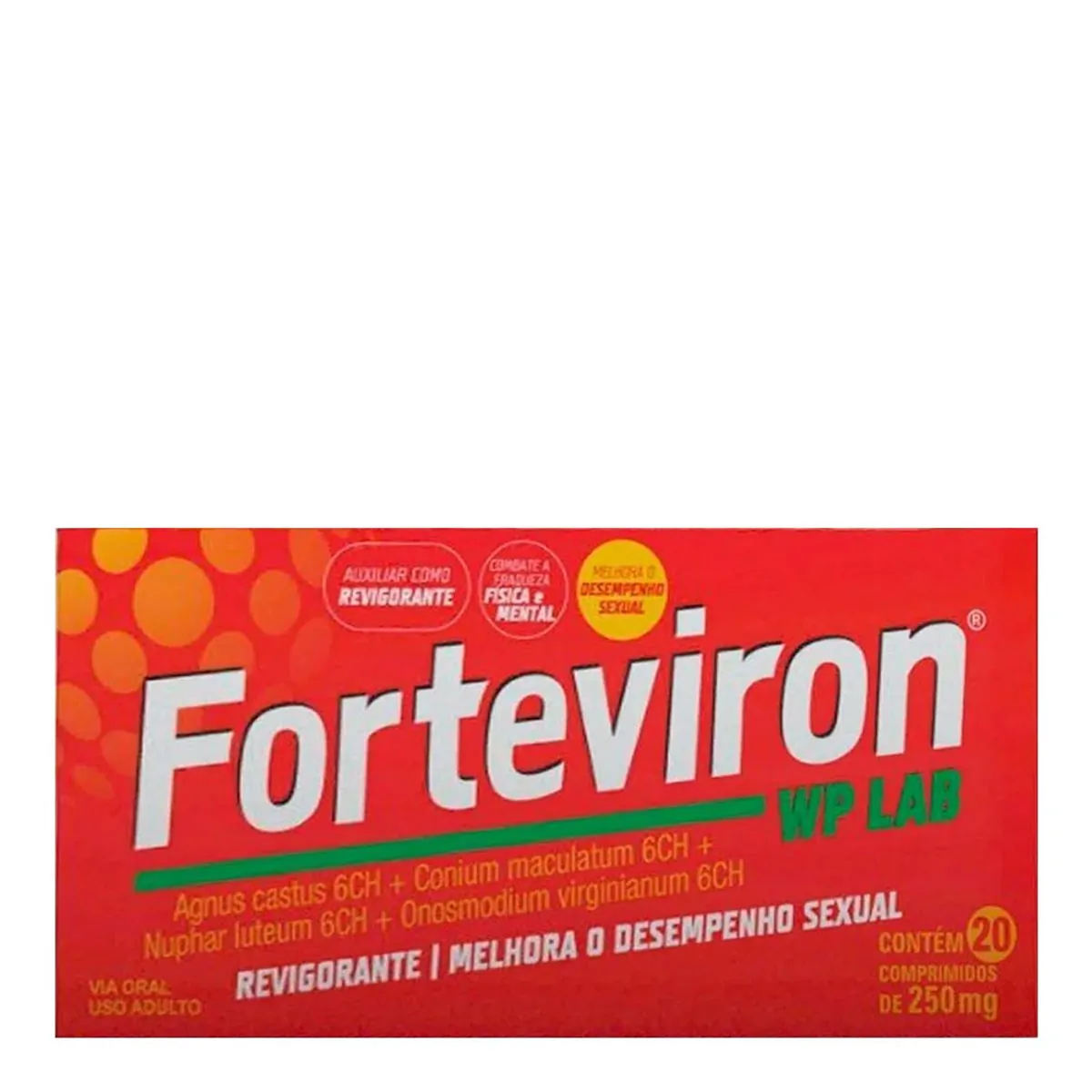 Thumbnail de FORTEVIRON 250MG WP LAB CAIXA COM 20 COMPRIMIDOS