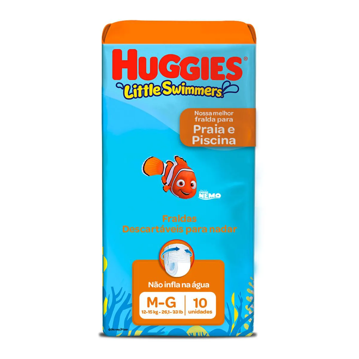 Thumbnail de FRALDA DE BANHO HUGGIES LITTLE SWIMMERS TAMANHO G COM 10 UNIDADES