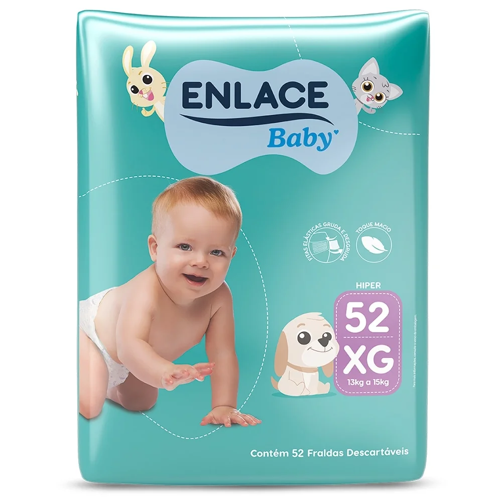 Imagem do produto FRALDA DESCARTAVEL ADULTO ENLACE TAMANHO G COM 7 UNIDADES