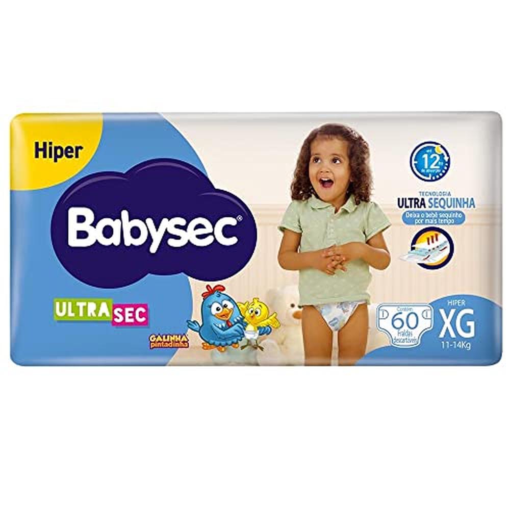 Imagem do produto FRALDA DESCARTAVEL BABYSEC ULTRA HIPER TAMANHO XG COM 60 UNIDADES