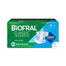 Imagem do produto FRALDA DESCARTAVEL GERIATRICA BIOFRAL CLASSIC REGULAR TAMANHO EG COM 7 UNIDADES