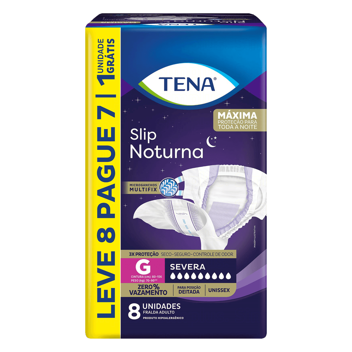 Imagem do produto FRALDA DESCARTAVEL GERIATRICA TENA SLIP NOTURNA TAMANHO G